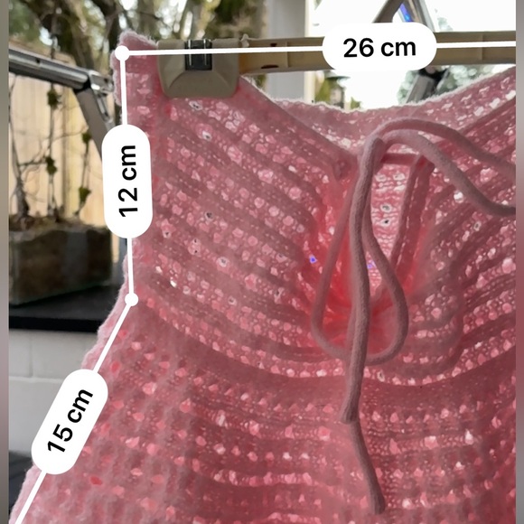 Handmade Pink Crochet Tube Top - Picture 2 of 3